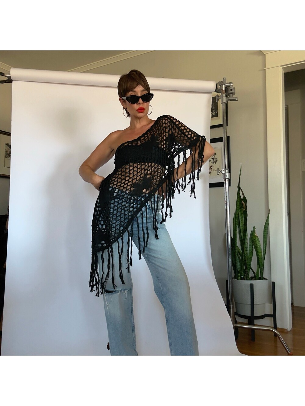Crochet Poncho Top
